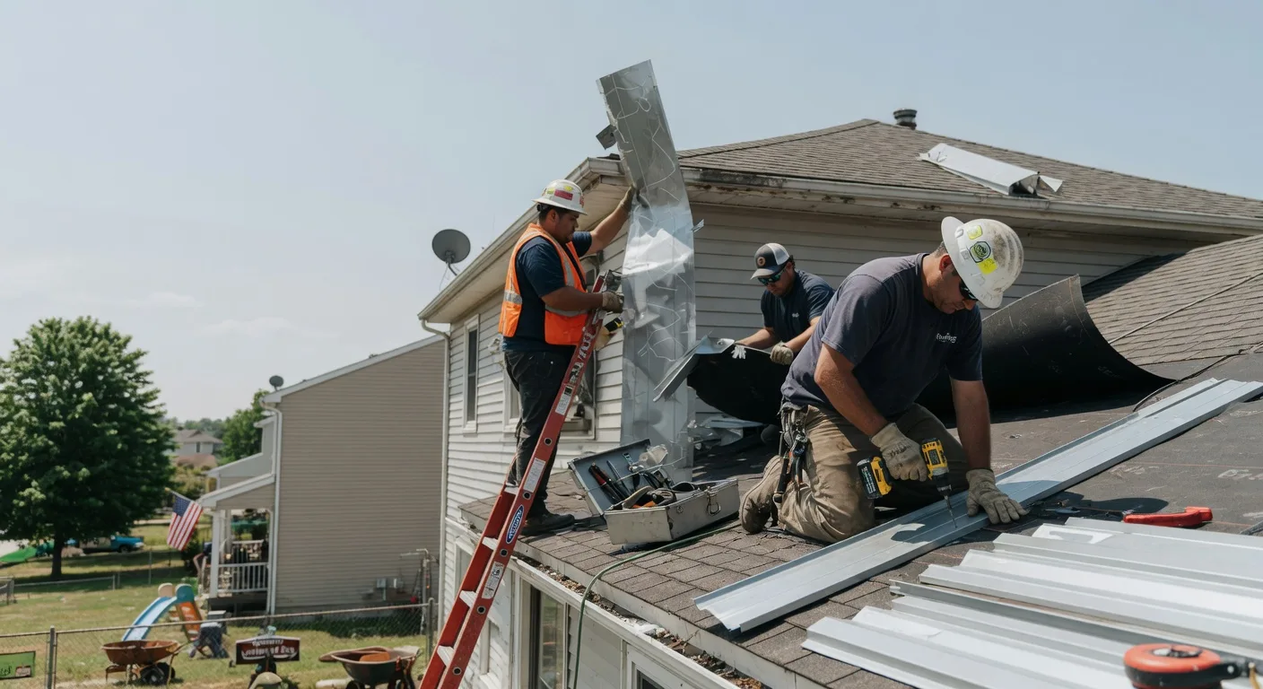 Metal Roof Repair in Burneyville, OK